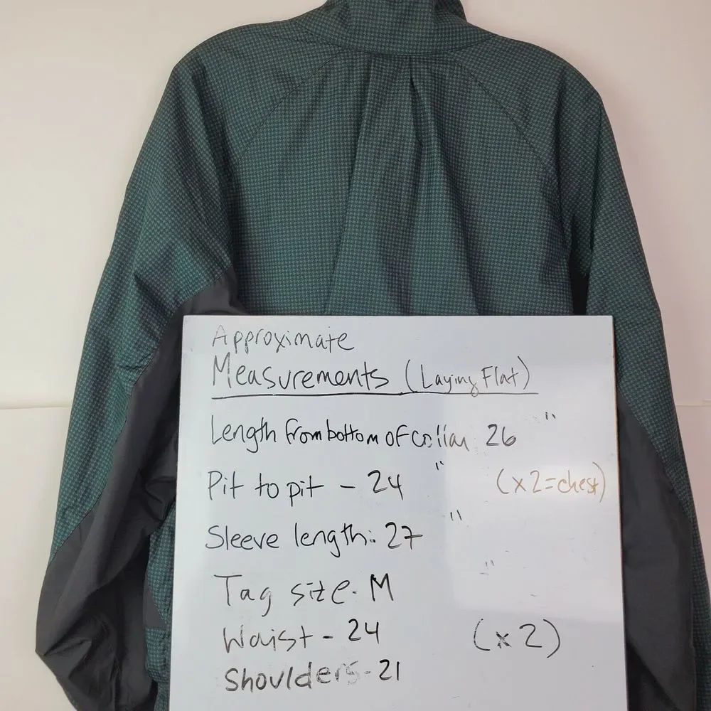 FootJoy Mens DryJoys Jacket Size‎ Medium Green Performance Houndstooth